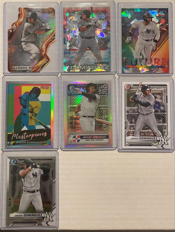 Jasson Dominguez 7 card lot 