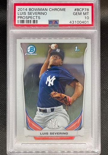 PSA 10 2014 Bowman Chrome Luis Severino Prospects #BCP78