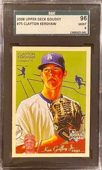 2008 Upper Deck Goudey Clayton Kershaw Rookie Card RC  SGC 9