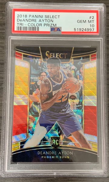 2018 select tri color Deandre Ayton PSA10