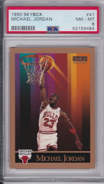 1990 Skybox Michael Jordan PSA 8 NM-MT