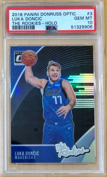 2018 Panini Donruss Optic The Rookies HOLO Luka Doncic PSA 10 Gem Mint