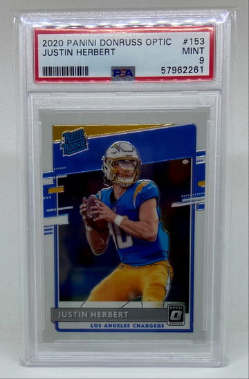 2020 Panini Donruss Optic Justin Herbert PSA 9