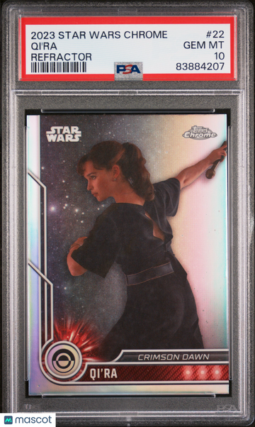 2023 Topps Chrome Star Wars Qi'ra #22 PSA 10