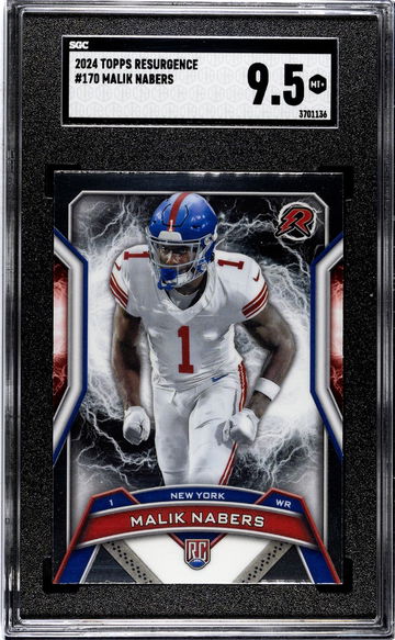 2024 Topps Resurgence #170 Malik Nabers SGC 9.5