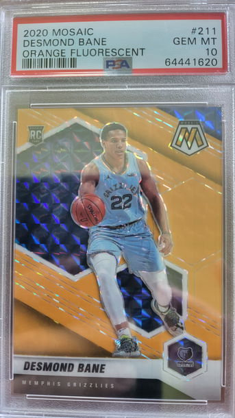 2020 Mosaic Desmond Bane Orange Florescent #d /25 Psa 10