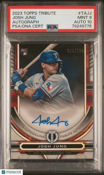 2023 Topps Tribute Tribute Autograph Josh Jung #TAJJ /199 PSA 9 Auto 10