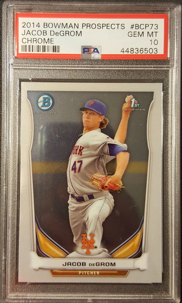 2014 Bowman Chrome Jacob Degrom Rookie PSA 10 New York Mets