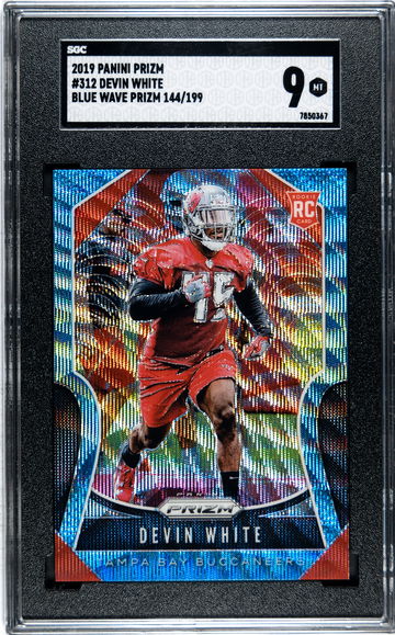 2019 Panini Prizm Devin White Blue Wave /199 SGC 9 #312