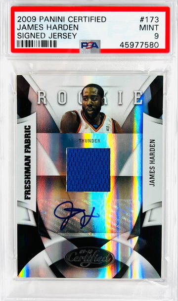 ⭐️ 2009 JAMES HARDEN CERTIFIED #173 PSA 9 AUTO RC /399 🔥📈 