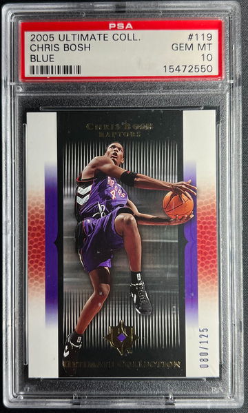 2005 Upper Deck Ultimate Collection Chris Bosh Blue PSA 10
