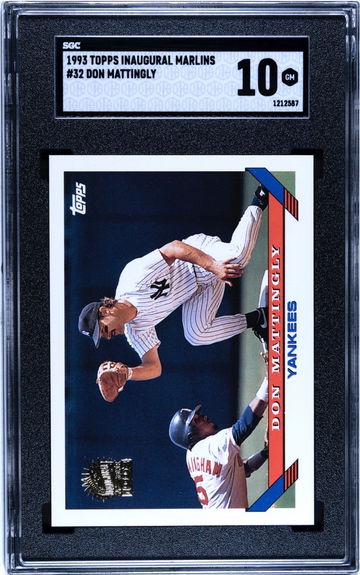 1993 Topps Inaugural Marlins #32 Don Mattingly SGC 10 Gem Mint