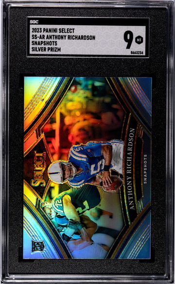 2023 Panini Select Snapshots Silver Prizm Anthony Richardson #SS-AR RC SGC 9