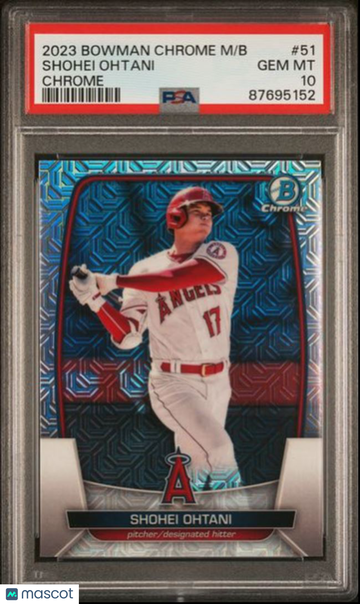 Shohei Ohtani 2023 Bowman Chrome Mega Box PSA 10 Los Angeles Angels #51