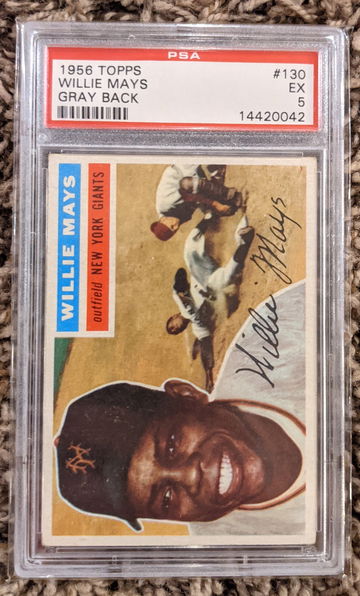 1956 Topps Willie Mays Gray Back PSA 5 Centered