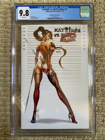 Katfight Vs. Notti & Nyce #1 CGC 9.8 NM/MINT - Limited To Only 250 Copies “Red Handed” kickstarter Variant MAKE OFFER