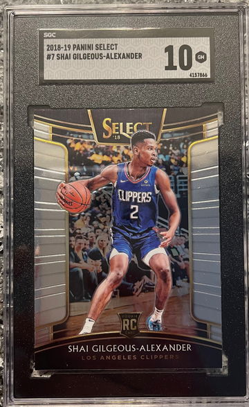 2018-19 Panini Select Concourse Shai Gilgeous-Alexander #7 SGC 10 Rookie RC