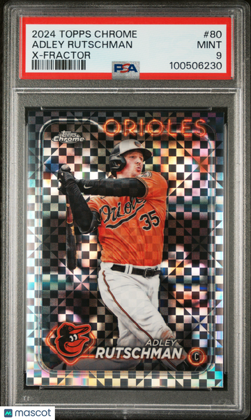 2024 Topps Chrome Adley Rutschman #80 X Fractor PSA 9