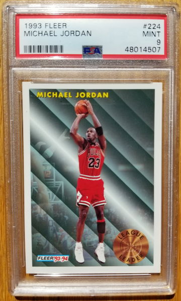 1993 Fleer #224 Michael Jordan PSA 9 MINT