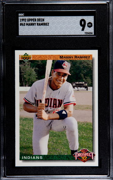 1992 Topps Manny Ramirez #63 SGC 9 MINT