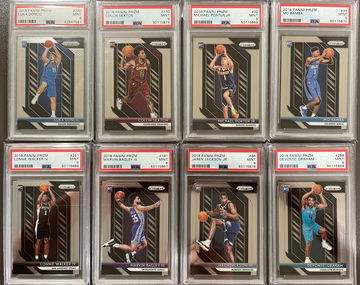 2018-19 Prizm Luka Doncic Collin Sexton Jaren Jackson Jr. Michael Porter Jr PSA 9 (8-Card Lot)