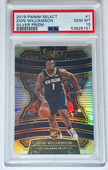 Zion Williamson Select Concourse Silver 2019-20 PSA 10