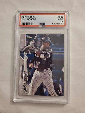 2020 Topps #392 Luis Robert RC ROOKIE PSA MINT 9 White Sox