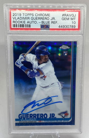 Vladimir Guerrero Jr. Blue Auto /150 POP 21!
