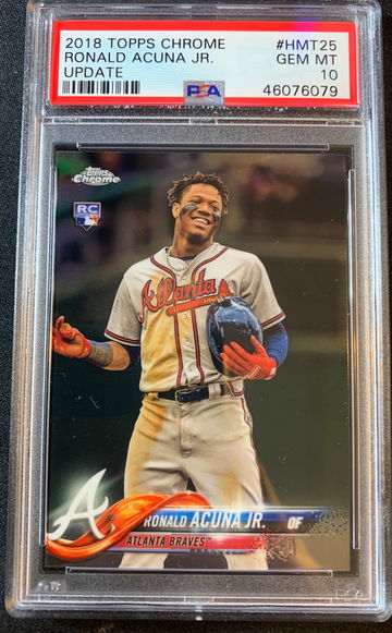 2018 Topps Chrome Update Ronald Acuna Jr PSA 10