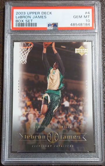 2003 Upper Deck, Lebron James Box Set, #4, Rookie, PSA 10