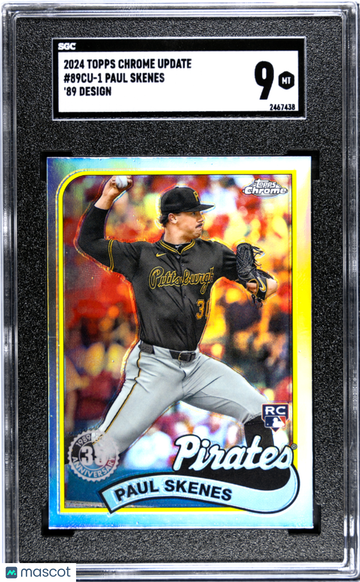 2024 Topps Chrome Update Paul Skenes #89CU-1 '89 Design SGC 9