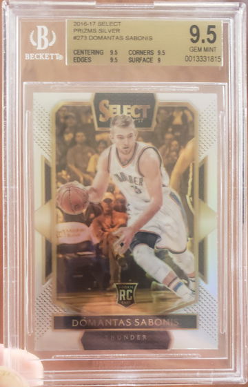 Domantas Sabonis RC 2016 Select Silver #273 Courtside BGS 9.5 💎 GEM MINT
