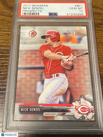 2017 Bowman Nick Senzel #BP1 Rookie PSA 10