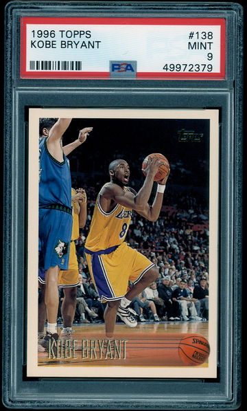 1996 Topps Kobe Bryant RC PSA 9