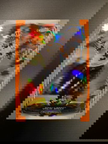 🔥2014 Topps Chrome Orange Refractor #17 Drew Brees Saints Legend HOF