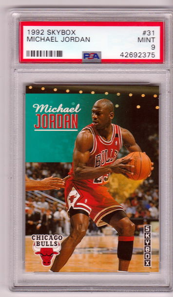 1992 Skybox Michael Jordan PSA 9 MInt