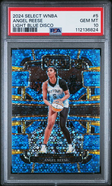 2024 PANINI SELECT WNBA LIGHT #/125 BLUE DISCO #5 RC ROOKIE PSA 10