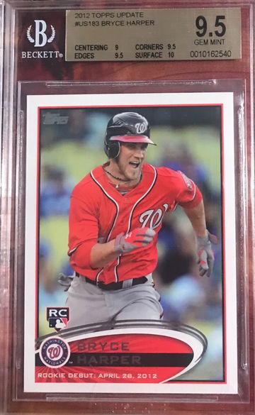 Bryce Harper 2012 Topps Update BGS 9.5