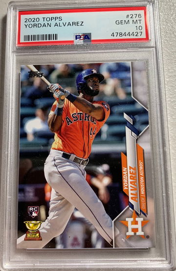 2020 Topps Series 1 Yordan Alvarez RC PSA 10