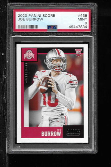 2020 SCORE JOE BURROW #438 PSA 9