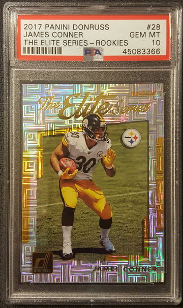 2017 Panini Donruss James Conner Rookies Pittsburgh Steelers PSA 10