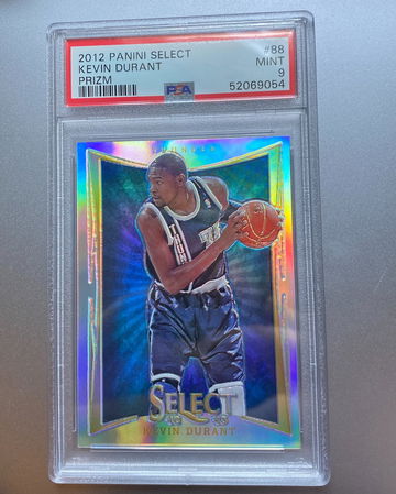 Kevin Durant 2012 Select Prizm Silver PSA 9