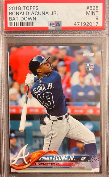 2018 Topps Bat Down Acuna RC PSA 9