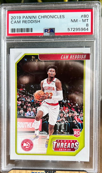 2019 Panini Chronicles Threads Cam Reddish #80 PSA 8 Nm Mint Rookie Card RC 🔥