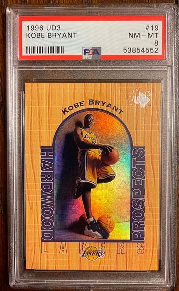 1996 UD3 Kobe Bryant RC PSA 8 
