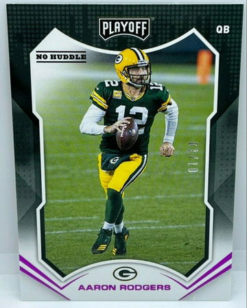 2021 Panini Playoff Aaron Rodgers #137 NO HUDDLE Parallel /10