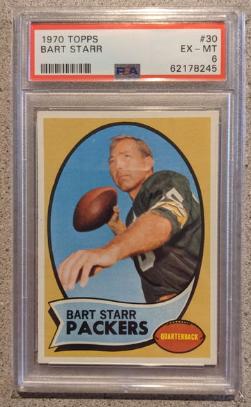 1970 Topps Bart Starr PSA 6 Centered
