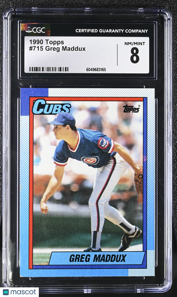 1990 Topps Greg Maddux #715 CGC 8