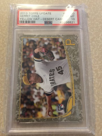 Gerrit Cole 2013 Topps Update Camo RC /99