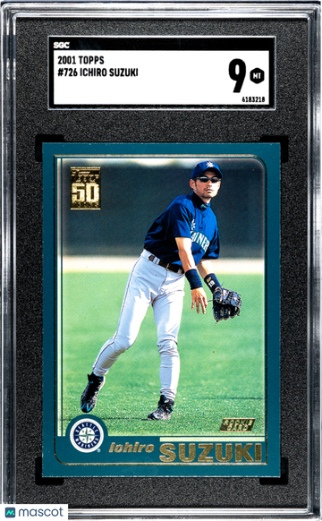 2001 Topps Ichiro Suzuki #726 SGC 9